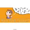 Fun With Letters! Girls flip book