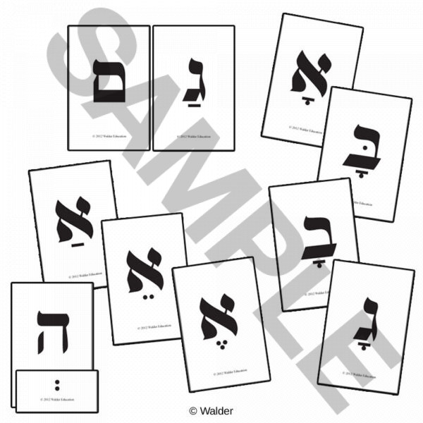 Alef Beis Nikudos Keriah Cards